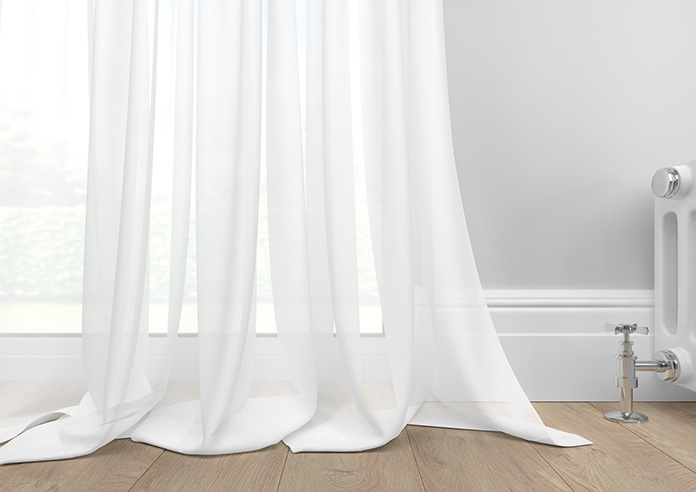 Casoria Voile, White Horizon - Made to Measure Curtains - Image 6